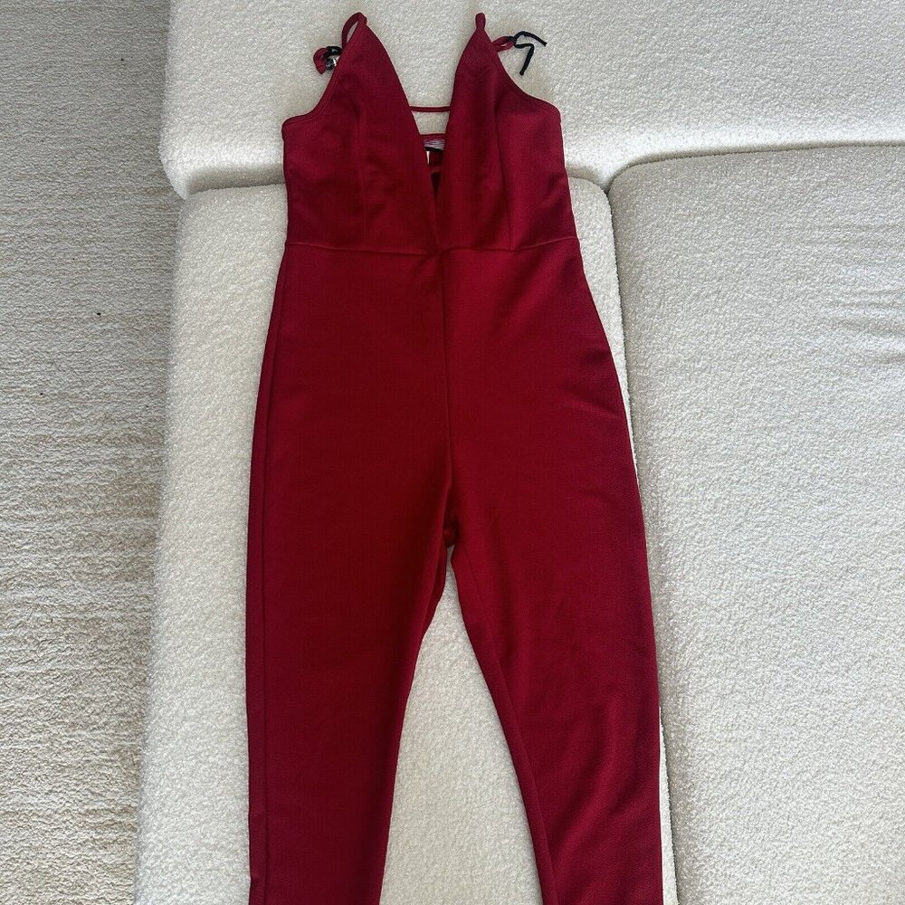 Say Anything Jumpsuit Red Size‎ Large